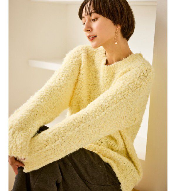 Rope&rsquo;Picnic「ブークレカラーニット」|ニット・セーター|