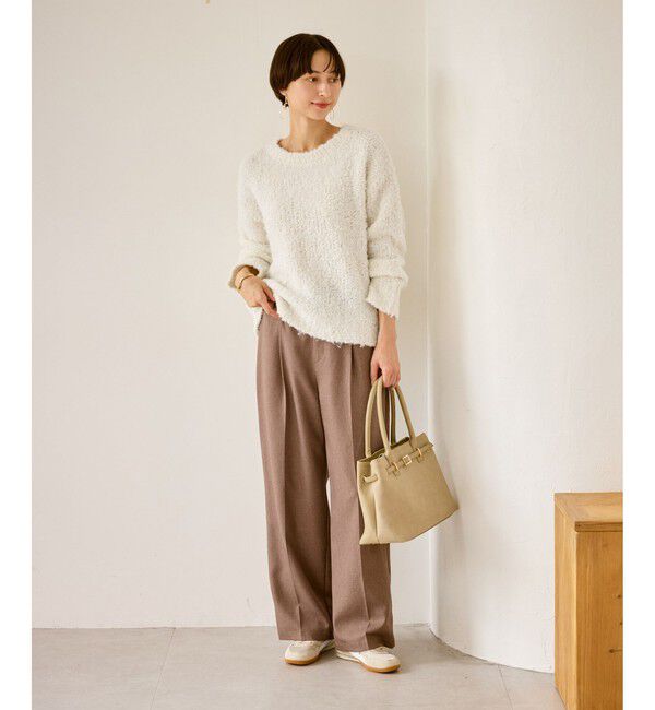 Rope&rsquo;Picnic「ブークレカラーニット」|ニット・セーター|