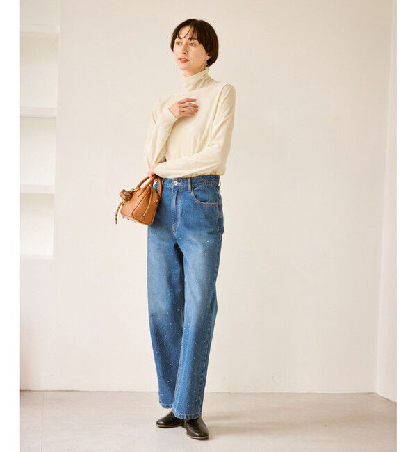 Rope&rsquo;Picnic「シアートリコットベロアタートルトップス」|Tシャツ・カットソー|