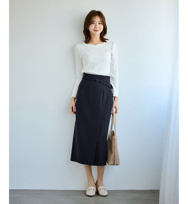 Rope&rsquo;Picnic「【WEB限定】360&deg;ウルトラストレッチ タイトスカート/UVカット・花粉ガード・セットアップ対応」|スカート|