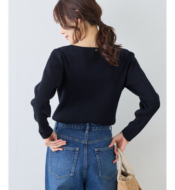 Rope&rsquo;Picnic「スクエアネックリブニット」|ニット・セーター|