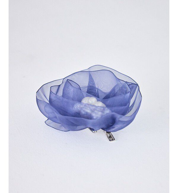 ROPE PICNIC PASSAGE「オーガンジーフラワーコサージュ」|ブローチ・コサージュ|