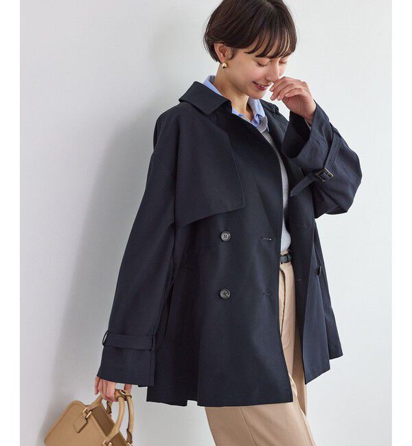 Rope&rsquo;Picnic「ミドル丈トレンチコート/花粉ガード・撥水」|トレンチコート|