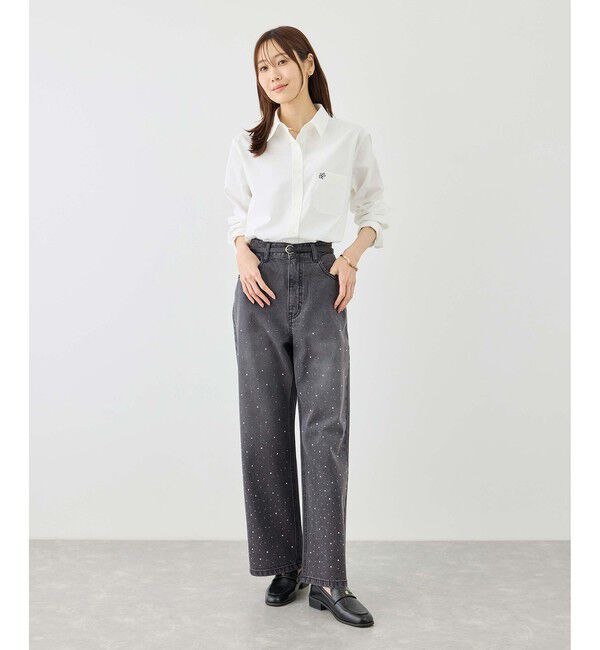 Rope&rsquo;Picnic「パールキラキラビジューデニム」|デニム|