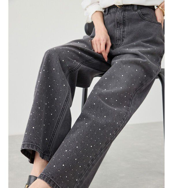 Rope&rsquo;Picnic「パールキラキラビジューデニム」|デニム|