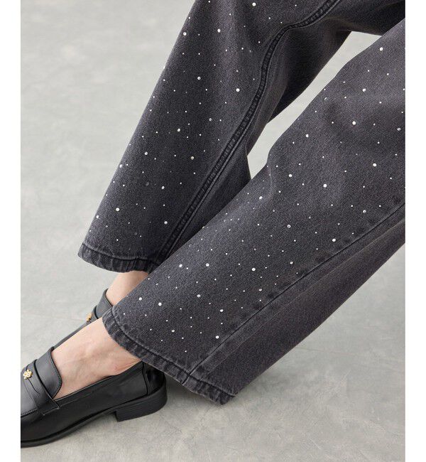 Rope&rsquo;Picnic「パールキラキラビジューデニム」|デニム|