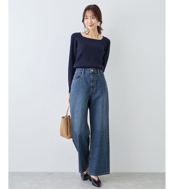 Rope&rsquo;Picnic「パールキラキラビジューデニム」|デニム|