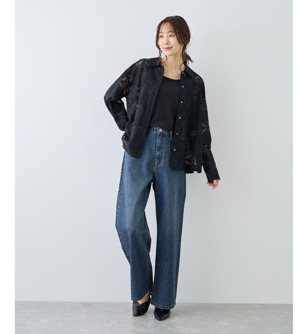 Rope&rsquo;Picnic「パールキラキラビジューデニム」|デニム|