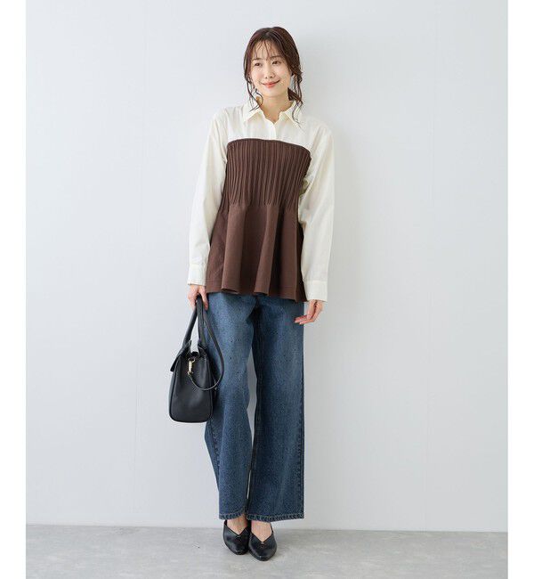 Rope&rsquo;Picnic「パールキラキラビジューデニム」|デニム|