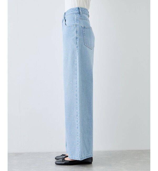 Rope&rsquo;Picnic「パールキラキラビジューデニム」|デニム|