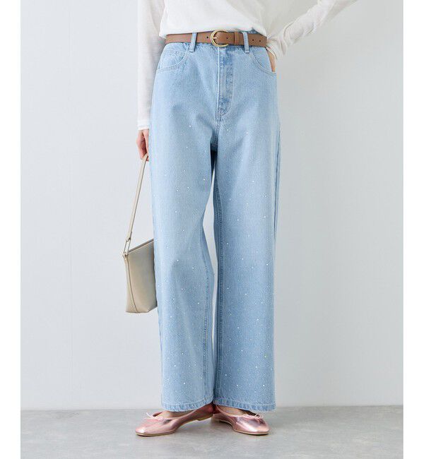 Rope&rsquo;Picnic「パールキラキラビジューデニム」|デニム|