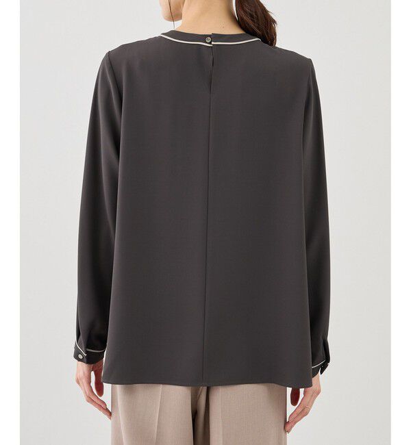 Rope&rsquo;Picnic「【WEB限定サイズ】配色アソートフロントタックブラウス」|シャツ・ブラウス|