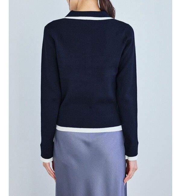 Rope&rsquo;Picnic「レイヤード風リブポロニット」|ニット・セーター|