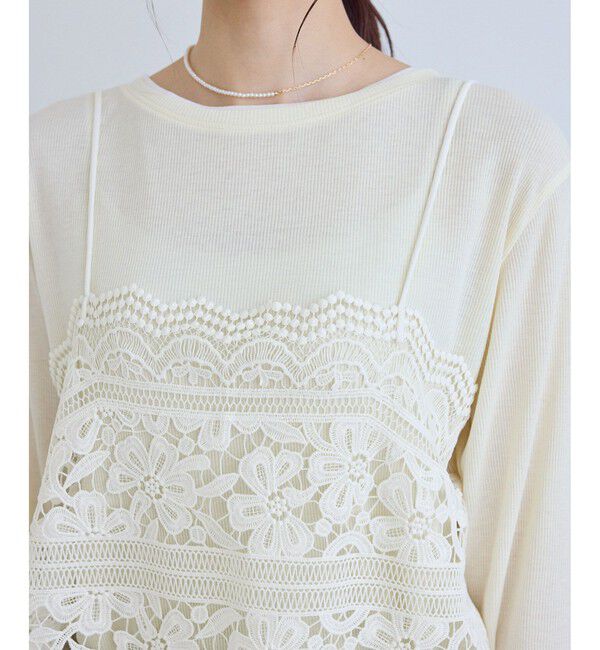 Rope&rsquo;Picnic「ケミカルレースビスチェ」|キャミソール|