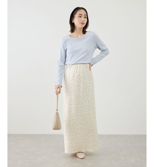 Rope&rsquo;Picnic「ハートネックリブジャケットインナー」|Tシャツ・カットソー|