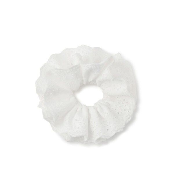 ROPE PICNIC PASSAGE「コットンレースフリルシュシュ」|ヘアゴム・シュシュ|