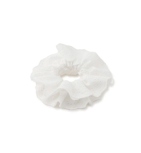 ROPE PICNIC PASSAGE「コットンレースフリルシュシュ」|ヘアゴム・シュシュ|