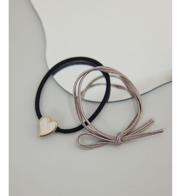 ROPE PICNIC PASSAGE「ハートモチーフヘアゴムセット」|ヘアゴム・シュシュ|ベージュ(27)