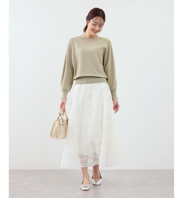 Rope&rsquo;Picnic「ラメ混アイレットドルマンニット」|ニット・セーター|