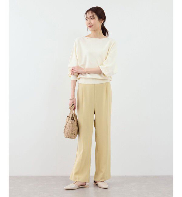 Rope&rsquo;Picnic「【WEB限定サイズ】美フレアカラーパンツ」|スラックス|