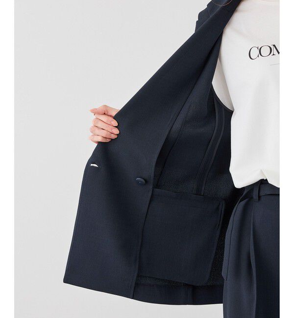 Rope&rsquo;Picnic「カナパ スリーブレスジレ/セットアップ対応・UV・抗菌防臭・接触冷感」|ベスト・ジレ|