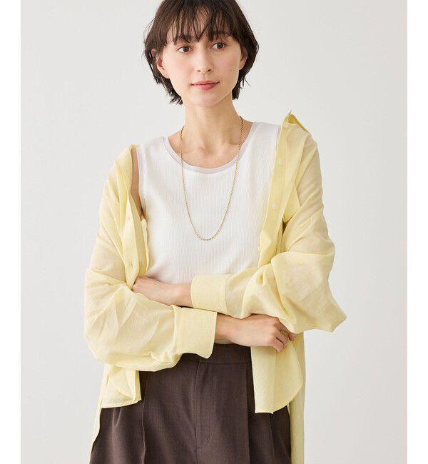 Rope&rsquo;Picnic「シアードッキングリブタンクトップ」|タンクトップ|