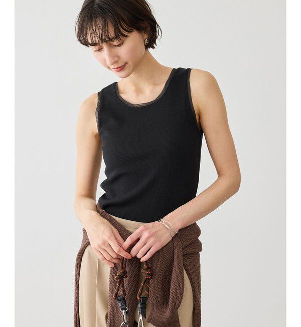 Rope&rsquo;Picnic「シアードッキングリブタンクトップ」|タンクトップ|