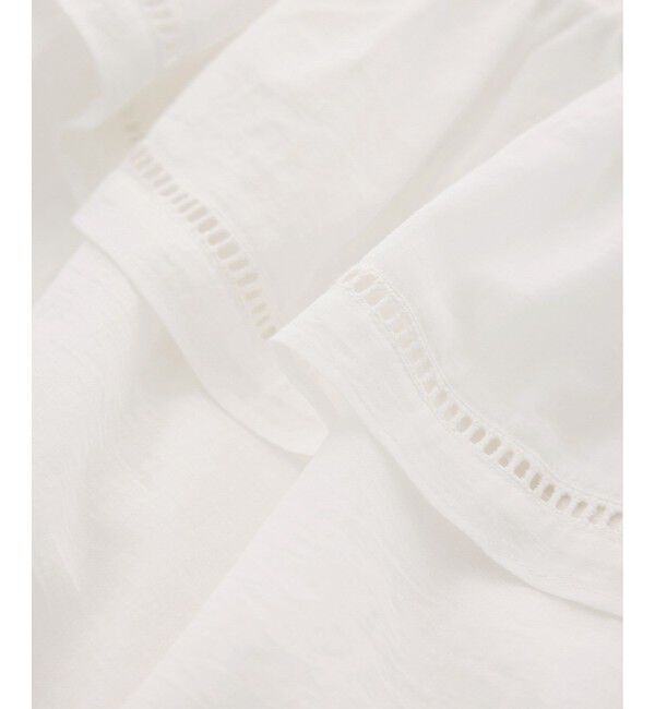 Rope&rsquo;Picnic「お着軽シャツシリーズ コットンボイルレース使いオフショルブラウス/接触冷感・通気性」|シャツ・ブラウス|