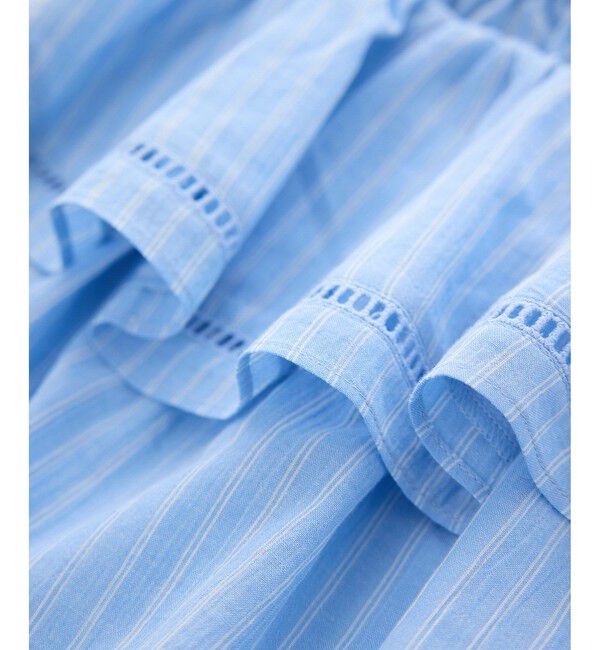 Rope&rsquo;Picnic「お着軽シャツシリーズ コットンボイルレース使いオフショルブラウス/接触冷感・通気性」|シャツ・ブラウス|