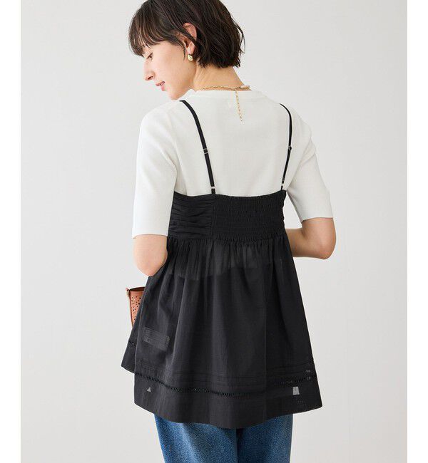 Rope&rsquo;Picnic「お着軽シャツシリーズ コットンボイルキャミソールブラウス/接触冷感・通気性」|シャツ・ブラウス|