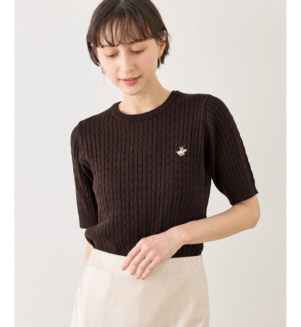 Rope&rsquo;Picnic「【BEVERLY HILLS POLO CLUB 一部別注】ケーブルニットプルオーバー/リンクコーデ」|ニット・セーター|