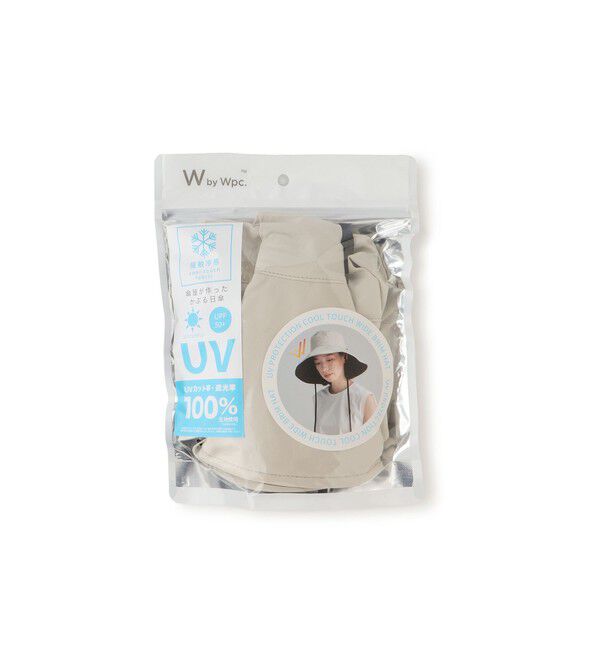 ROPE PICNIC PASSAGE「【W by Wpc./ダブリュ バイ ダブリュピーシー】UVカット接触冷感つば広ハット/イージーケア」|ハット|