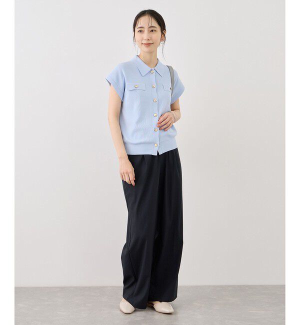 Rope&rsquo;Picnic「レーヨンナイロンイージーワイドパンツ」|チノ|