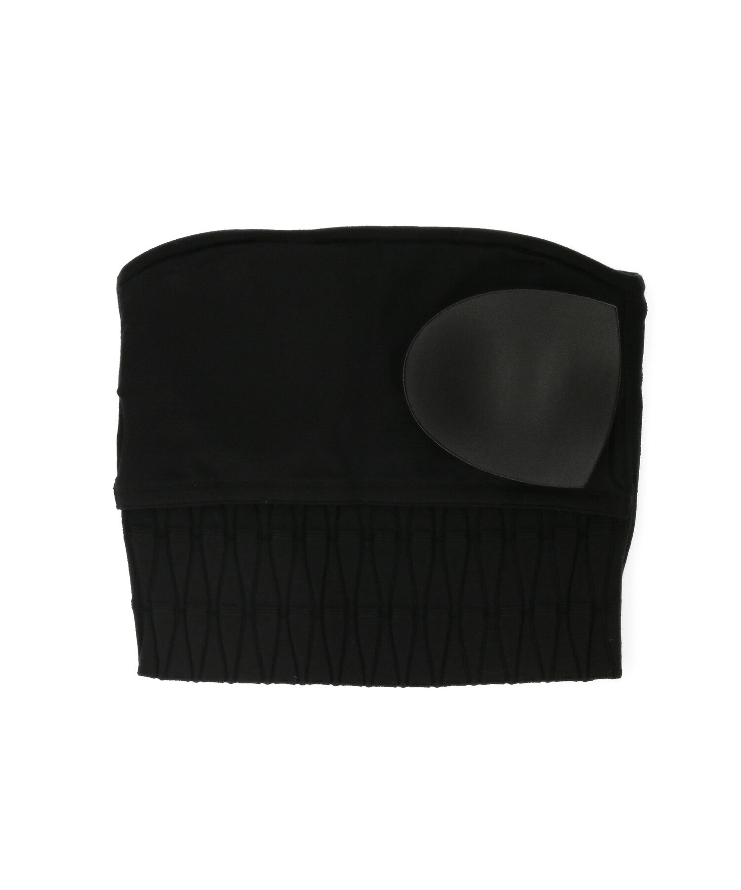 ADAM ET ROPE'「【サステナブル・セットアップ対応・WEB限定】チェック＆リブニットブラトップ」|チューブトップ|