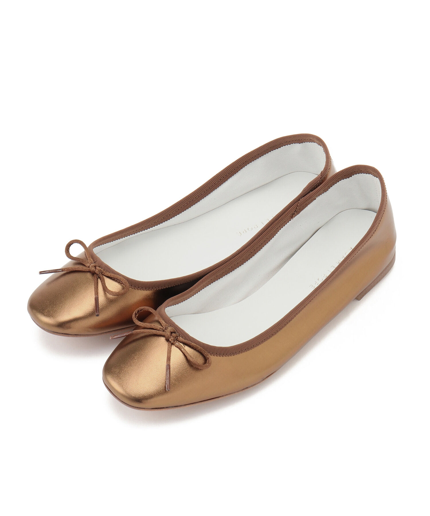 ADAM ET ROPE'「【サステナブル】メタリックバレエ」|バレエシューズ|