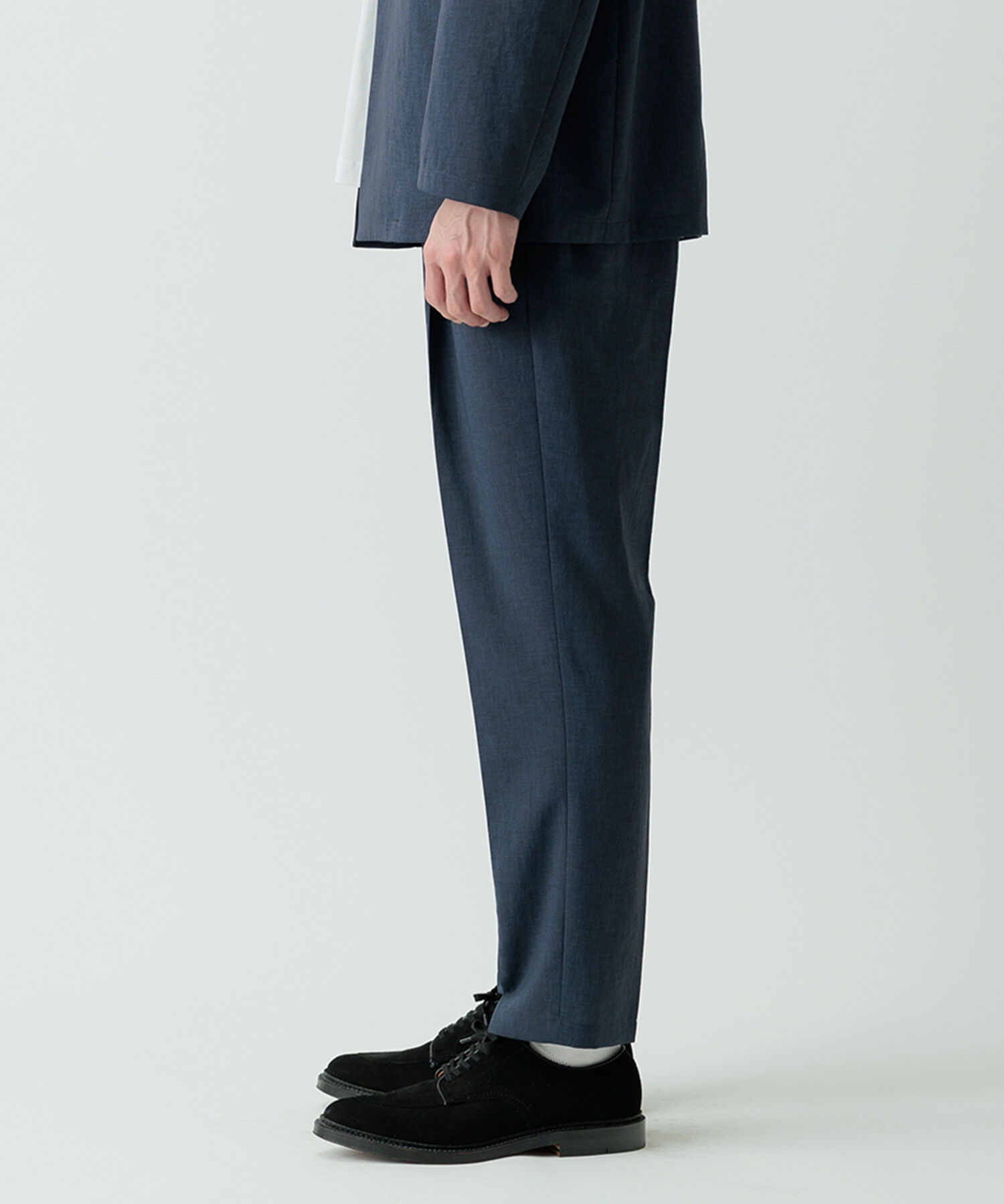 ADAM ET ROPE'「2点セット【RIRANCHA / リランチェ】セットアップ / ノーカラージャケット＆イージーパンツ / イージーケア」|スーツ|