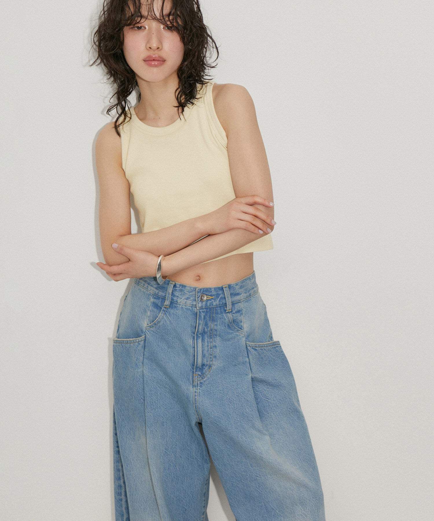 ADAM ET ROPE'「【サステナブル】アメスリタンクトップ」|タンクトップ|オフホワイト(15)