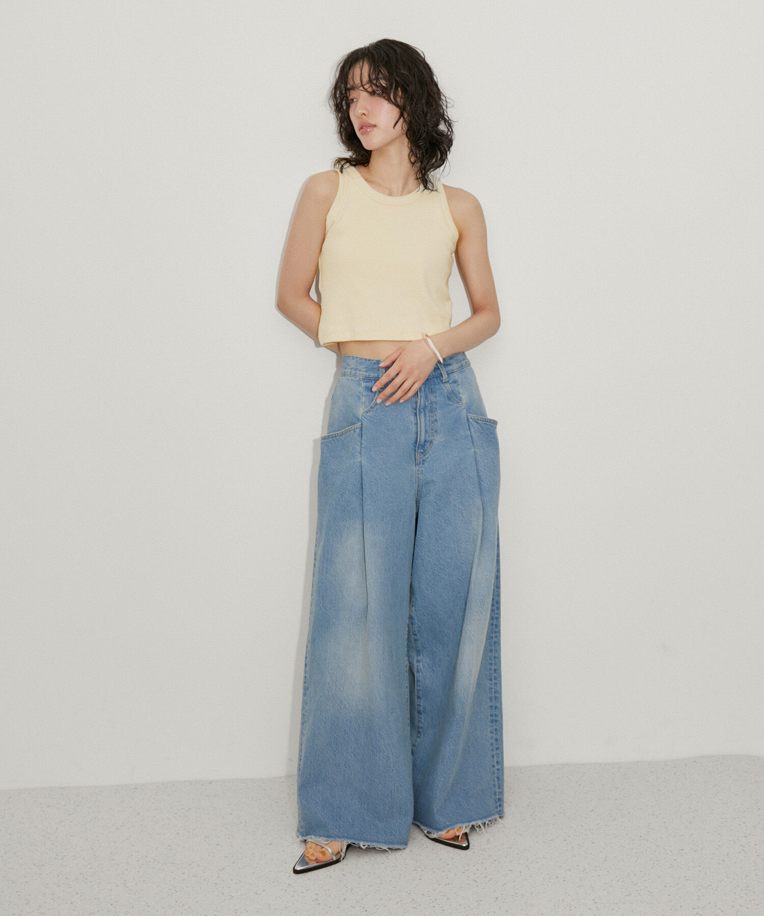 ADAM ET ROPE'「【サステナブル】アメスリタンクトップ」|タンクトップ|