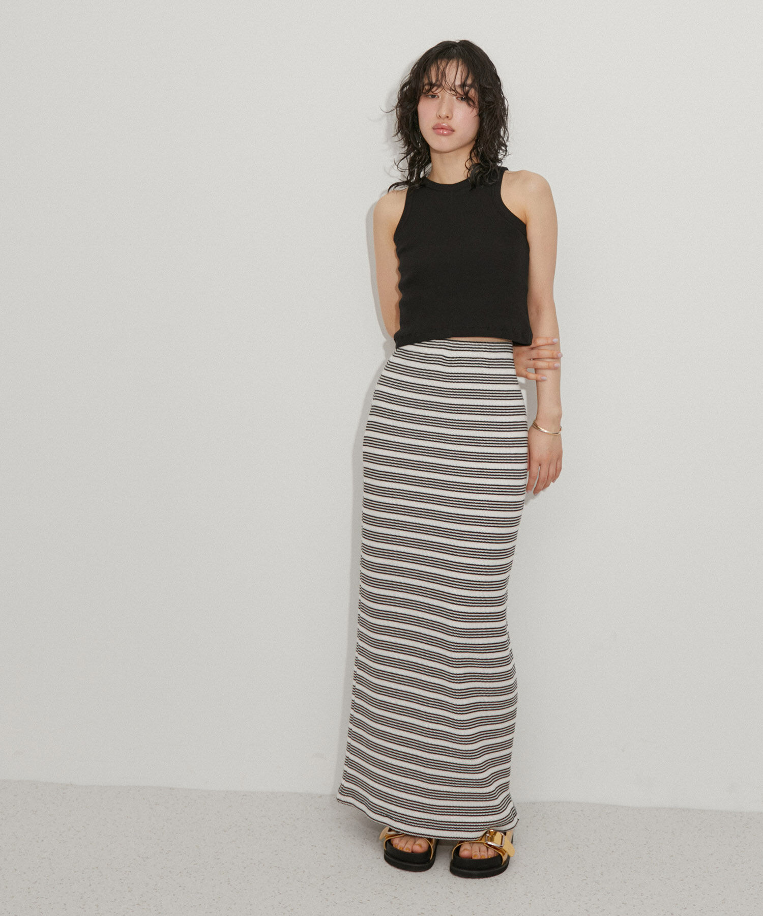 ADAM ET ROPE'「【サステナブル】アメスリタンクトップ」|タンクトップ|