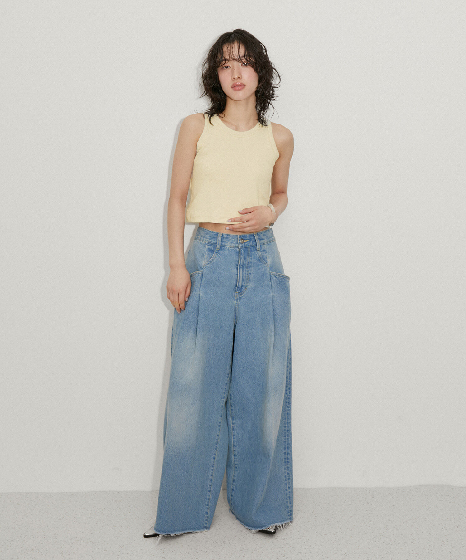 ADAM ET ROPE'「【サステナブル】アメスリタンクトップ」|タンクトップ|