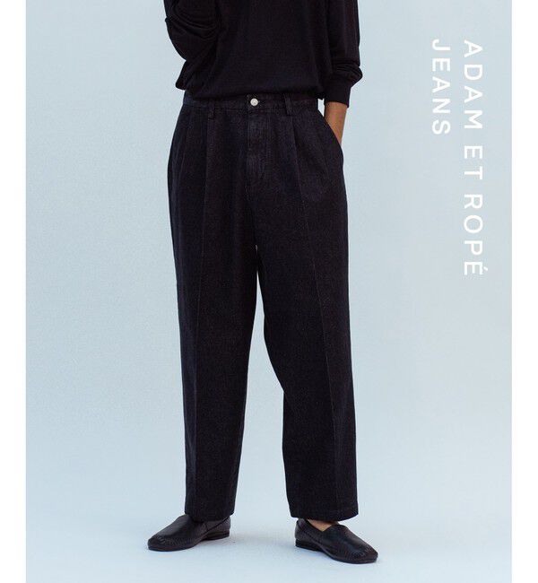 ADAM ET ROPE'「ワイド イージー デニムパンツ / ADAM ET ROPE' JEANS -GRID-」|デニム|クロサブ