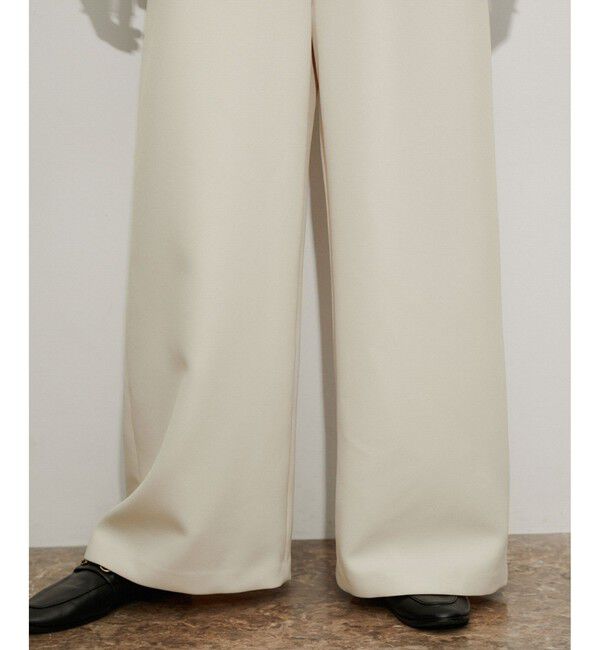 ADAM ET ROPE'「【逸品】・【サステナブル】ペプラムロンパース」|オールインワン|