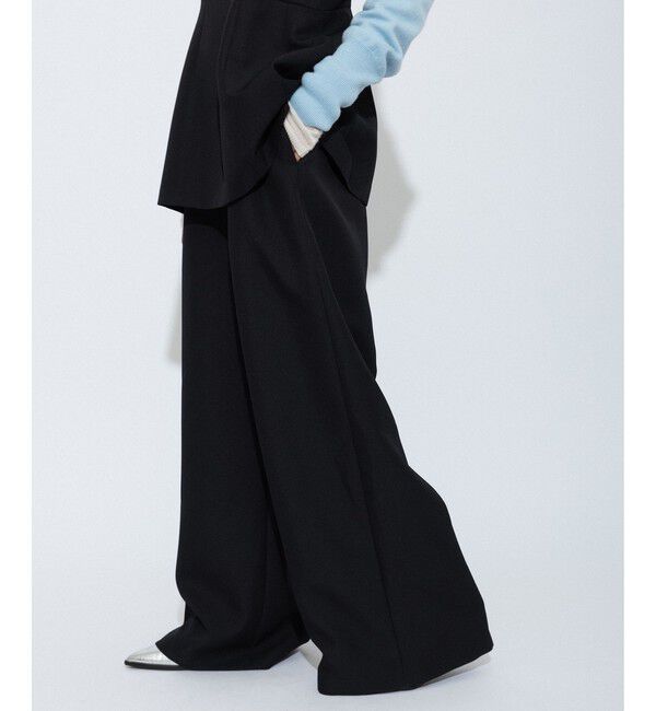 ADAM ET ROPE'「【逸品】・【サステナブル】ペプラムロンパース」|オールインワン|