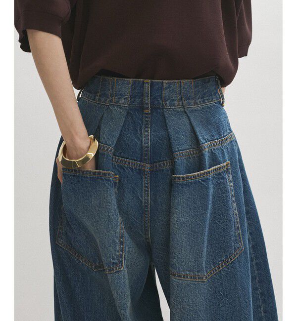 ADAM ET ROPE'「【サステナブル】バックタックワイドデニム」|デニム|