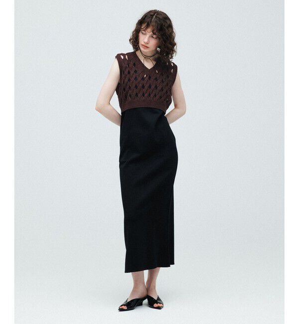 ADAM ET ROPE'「ポインテッドウェッジミュール」|サンダル|