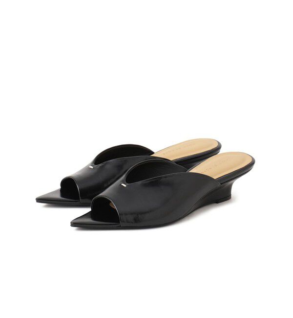 ADAM ET ROPE'「ポインテッドウェッジミュール」|サンダル|