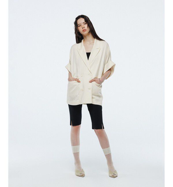 ADAM ET ROPE'「ポインテッドウェッジミュール」|サンダル|