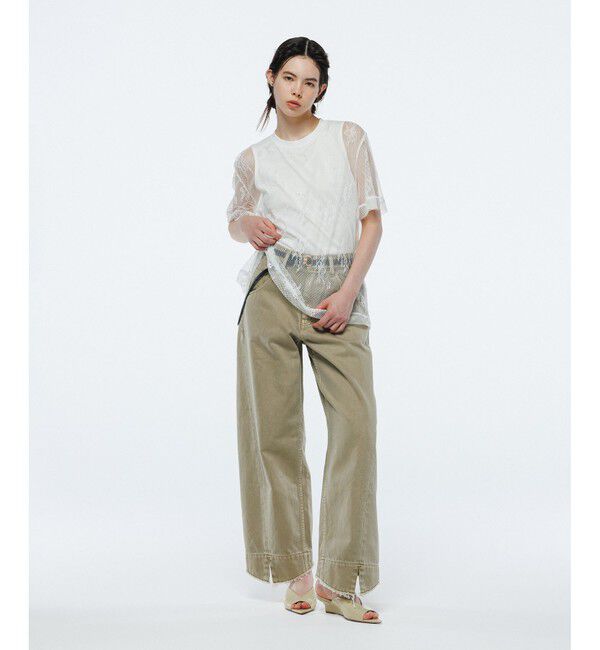 ADAM ET ROPE'「ポインテッドウェッジミュール」|サンダル|