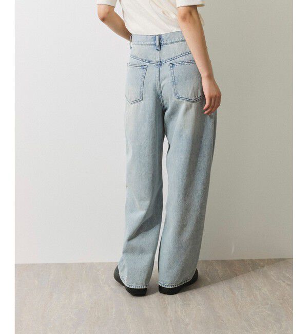 ADAM ET ROPE'「【WEB限定】ワイドストレートデニムパンツ」|デニム|