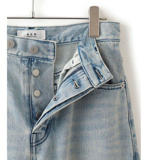 ADAM ET ROPE'「【WEB限定】ワイドストレートデニムパンツ」|デニム|